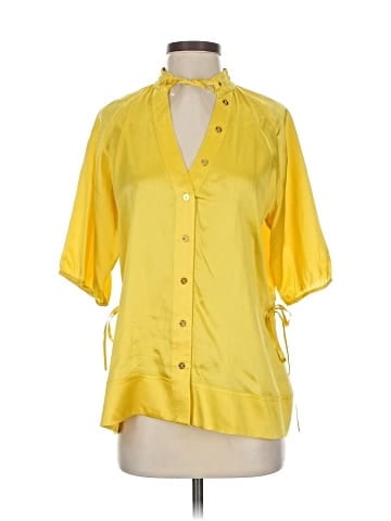 Marciano Short Sleeve Silk Top (view 1)