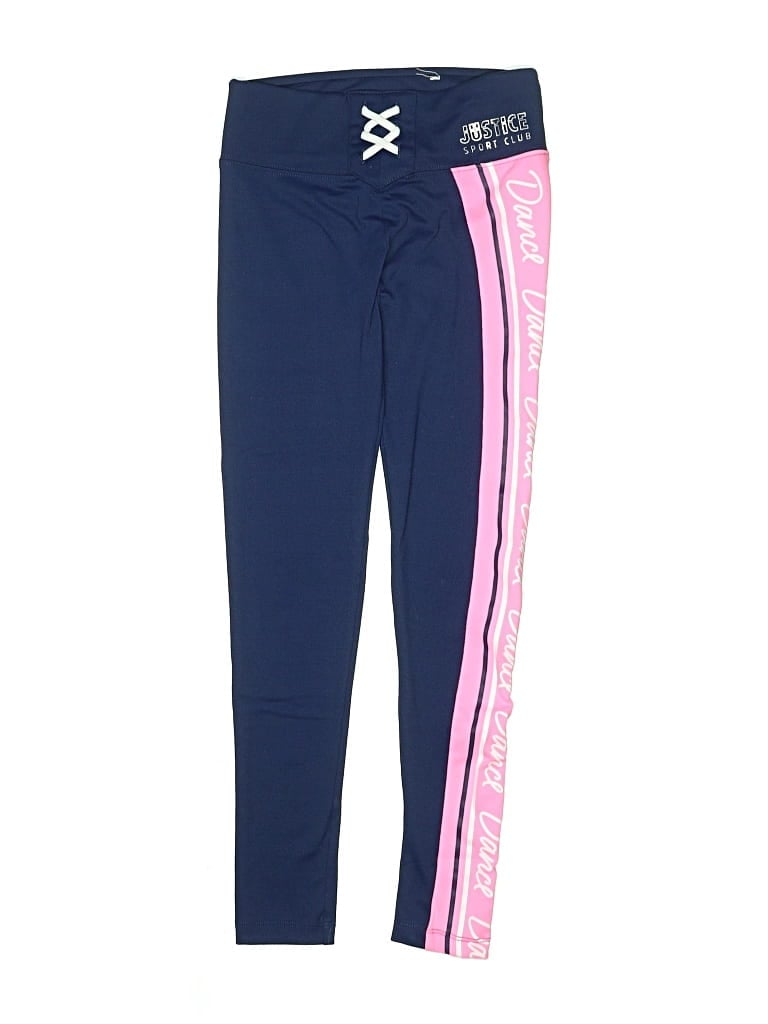 Pre-owned Justice Active Kids' Active Pants In Blue