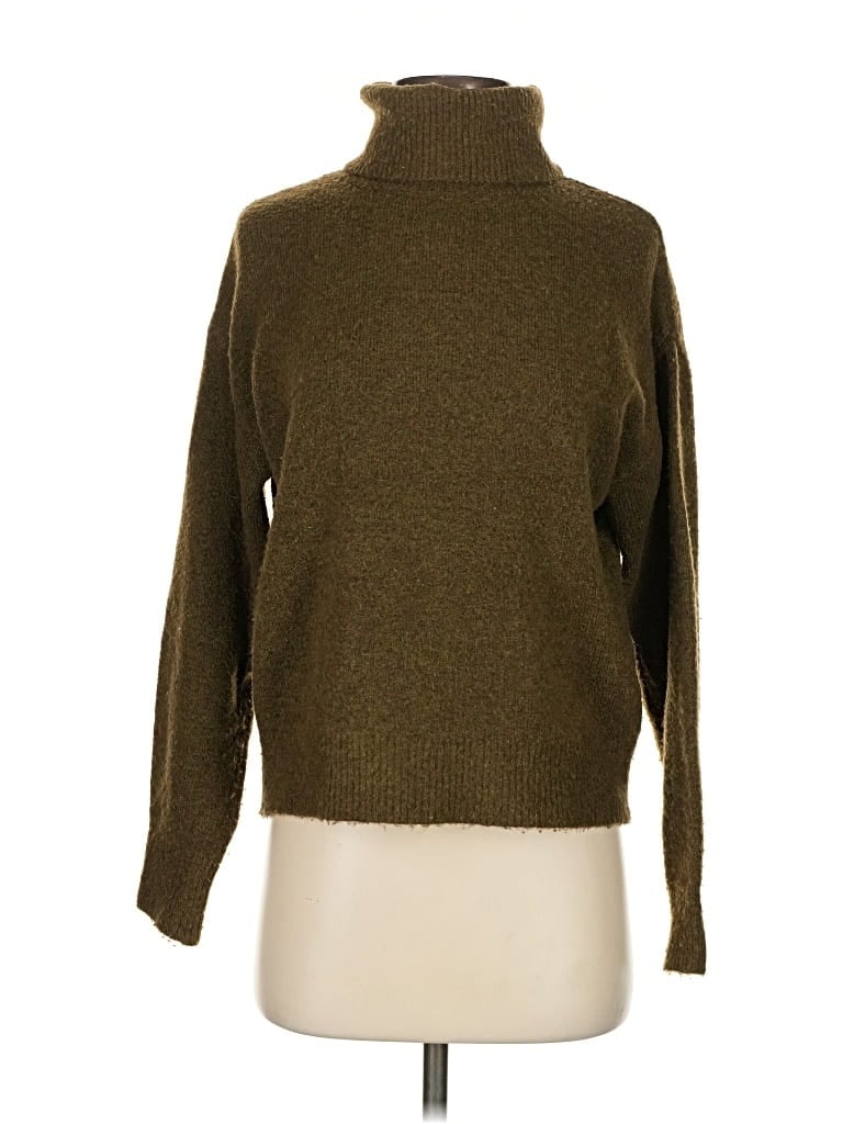 Pre-owned H&m Turtleneck Sweater In Brown