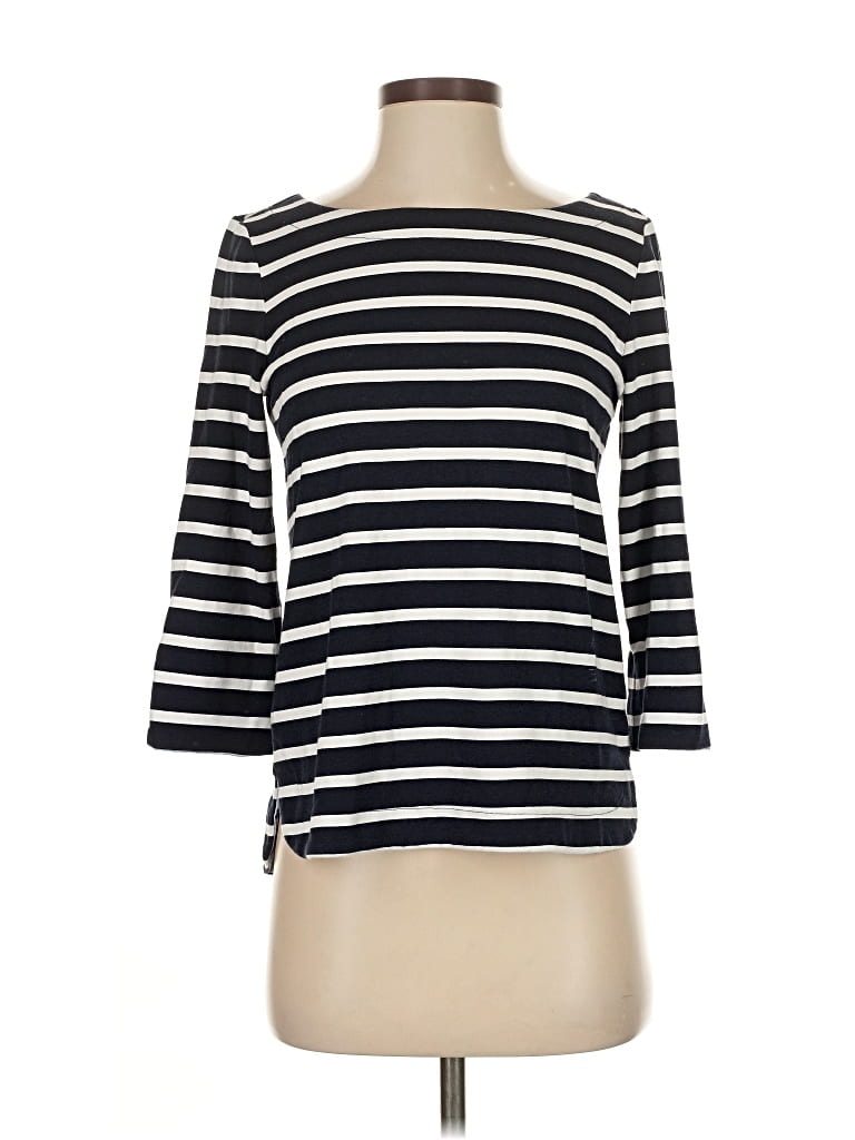 Pre-owned Ann Taylor 3/4 Sleeve T-shirt In Black