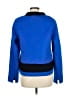 Nina Mclemore 100% Wool Color Block Blue Wool Coat Size 8 - photo 2