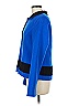 Nina Mclemore 100% Wool Color Block Blue Wool Coat Size 8 - photo 5