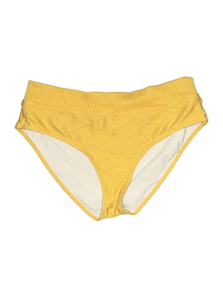 Pre-owned Ocean + Coast Swimsuit Bottoms In Yellow