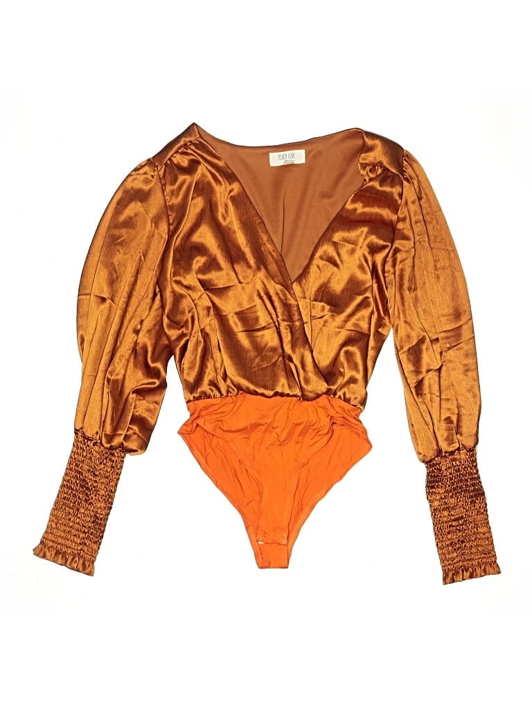 Pre-owned Peach Love Bodysuit In Orange