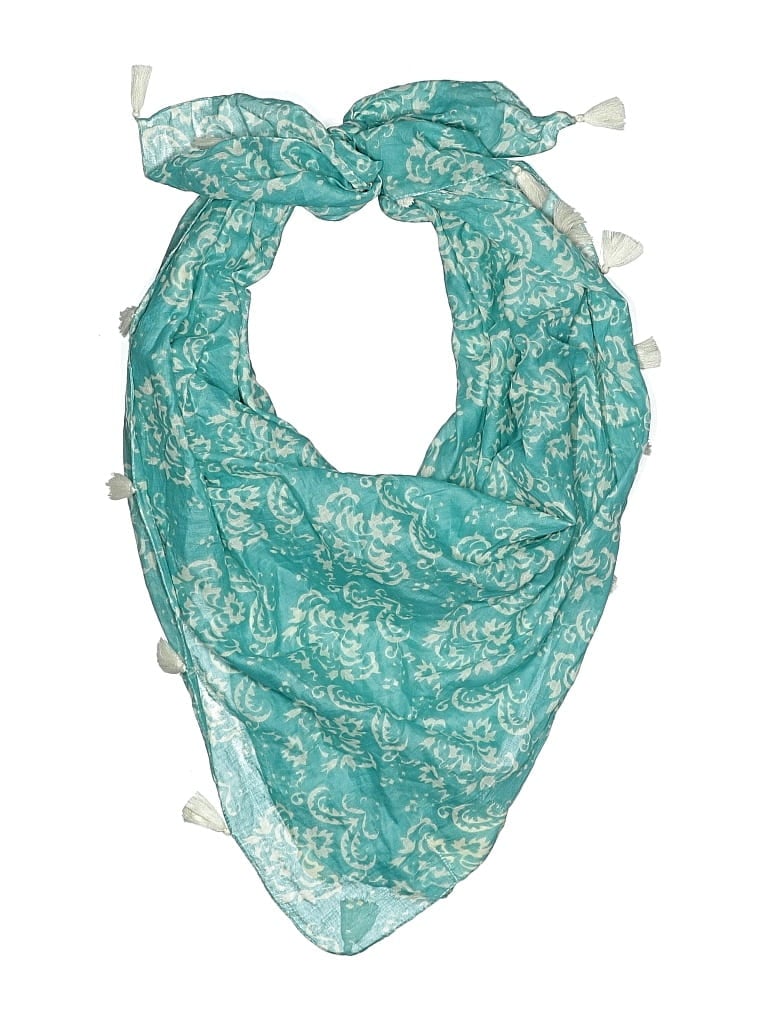 Pre-owned Assorted Brands Scarf In Blue