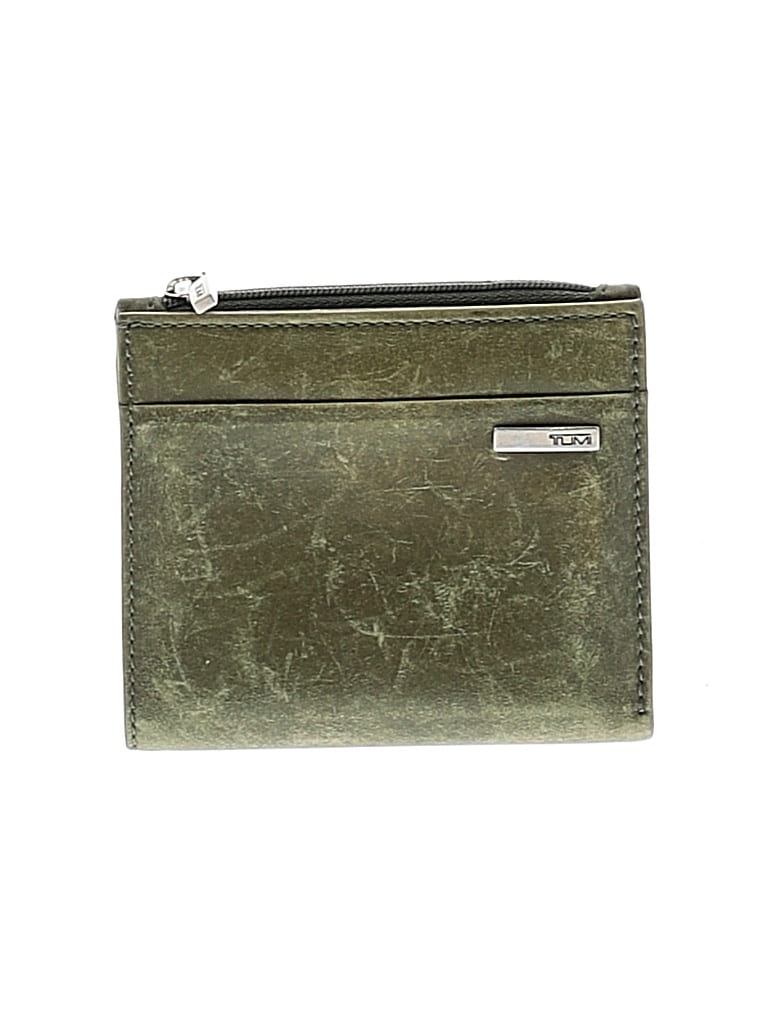 Pre-owned Tumi Leather Wallet In Green