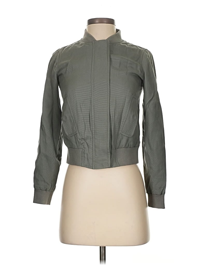 Pre-owned Banana Republic Factory Store Jacket In Green