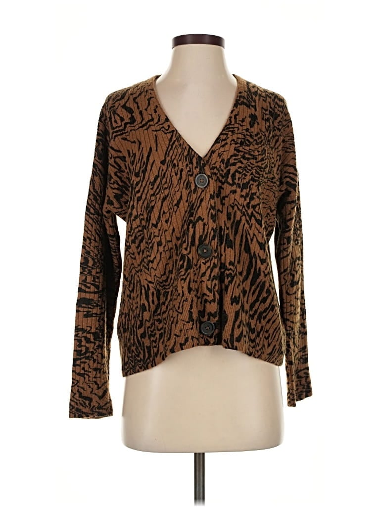Pre-owned Madewell Cardigan Sweater In Brown
