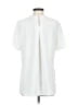 Adam Lippes Collective 100% Polyester White Short Sleeve Blouse Size 4 - photo 2