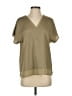 DKNY 100% Polyester Tan Short Sleeve Blouse Size S - photo 1