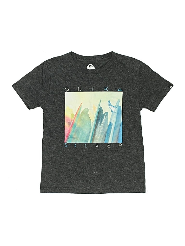 Pre-owned Quiksilver Kids' Active T-shirt In Gray