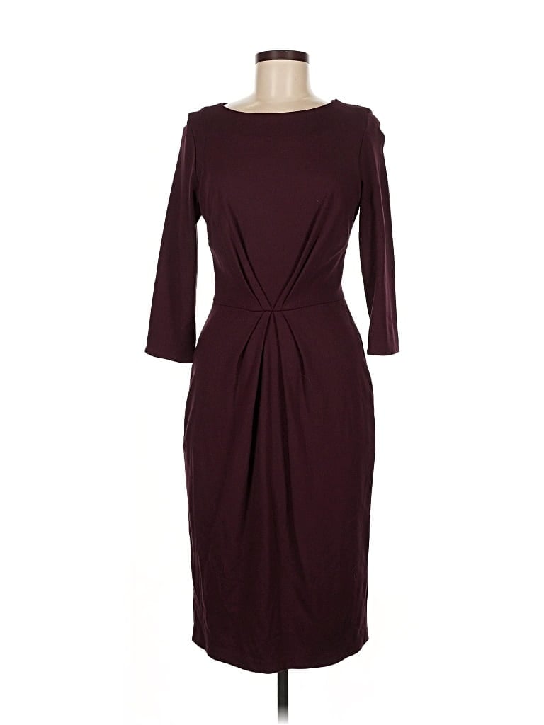 Pre-owned Jigsaw Cocktail Dress In Burgundy