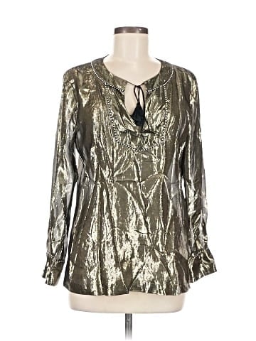 J.Crew Long Sleeve Silk Top (view 1)