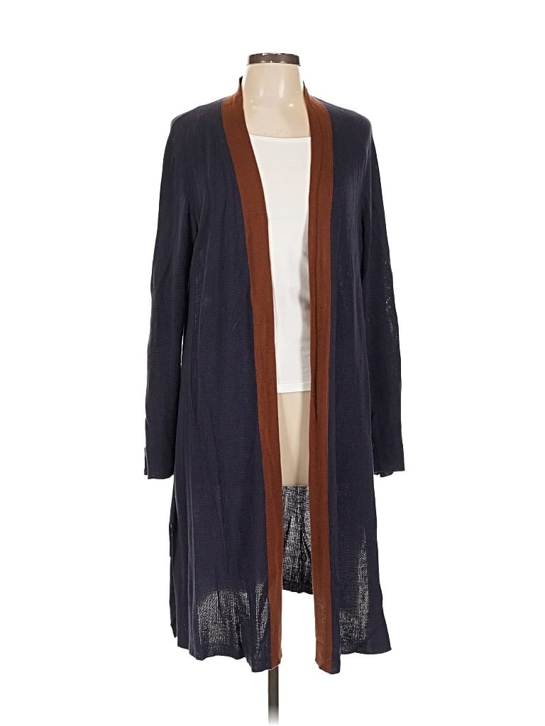 Pre-owned Eileen Fisher Cardigan Sweater In Blue