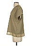 DKNY 100% Polyester Tan Short Sleeve Blouse Size S - photo 5