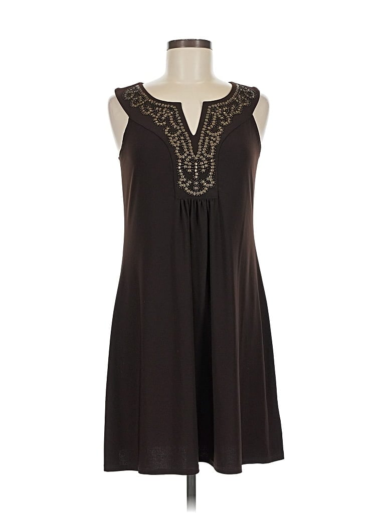 Pre-owned Agb Casual Dress In Brown