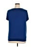 Ellen Tracy Blue Short Sleeve Blouse Size XL - photo 2