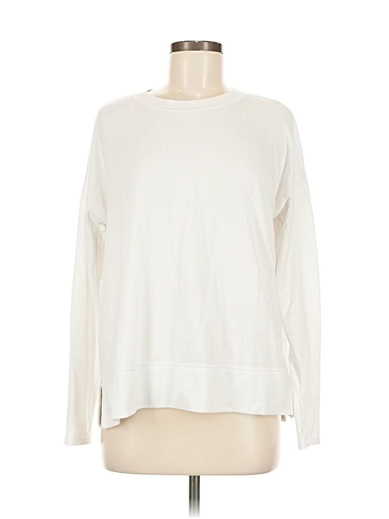 Pre-owned Lucky Brand Pullover Sweater In White