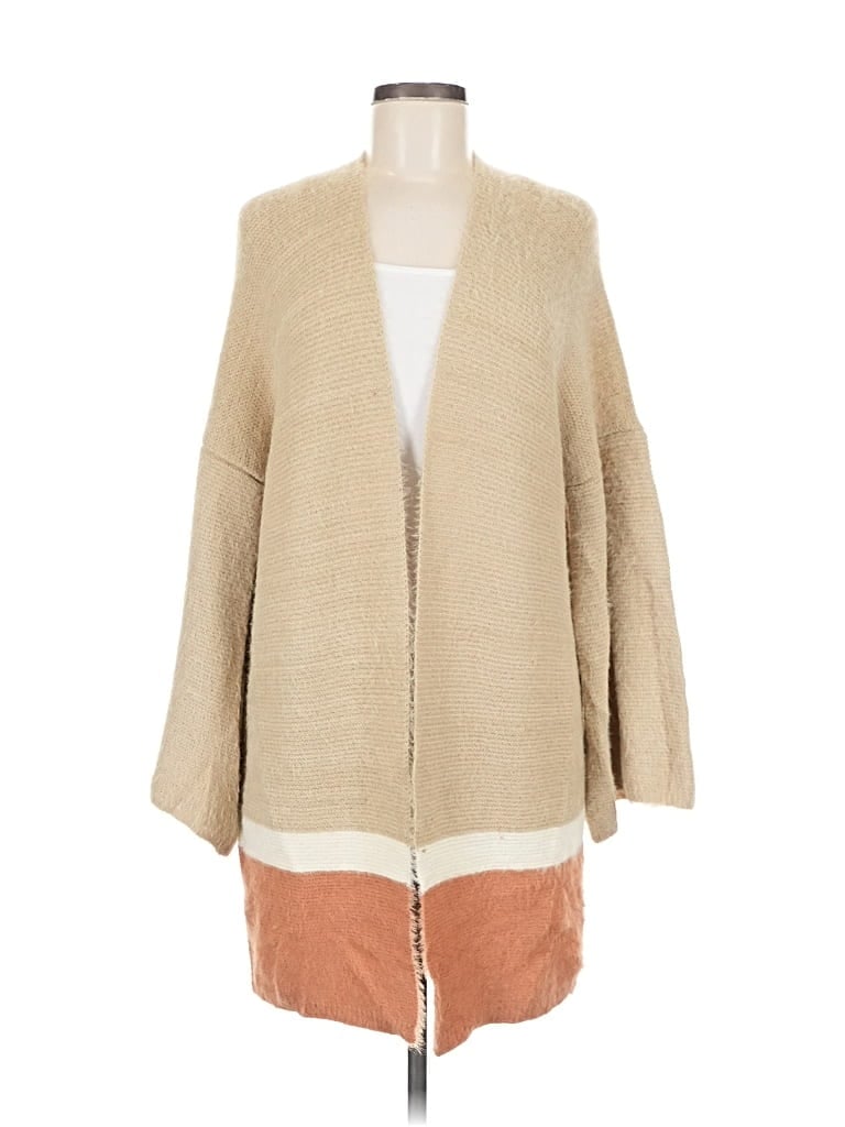 Pre-owned Do Everything In Love Cardigan Sweater In Brown