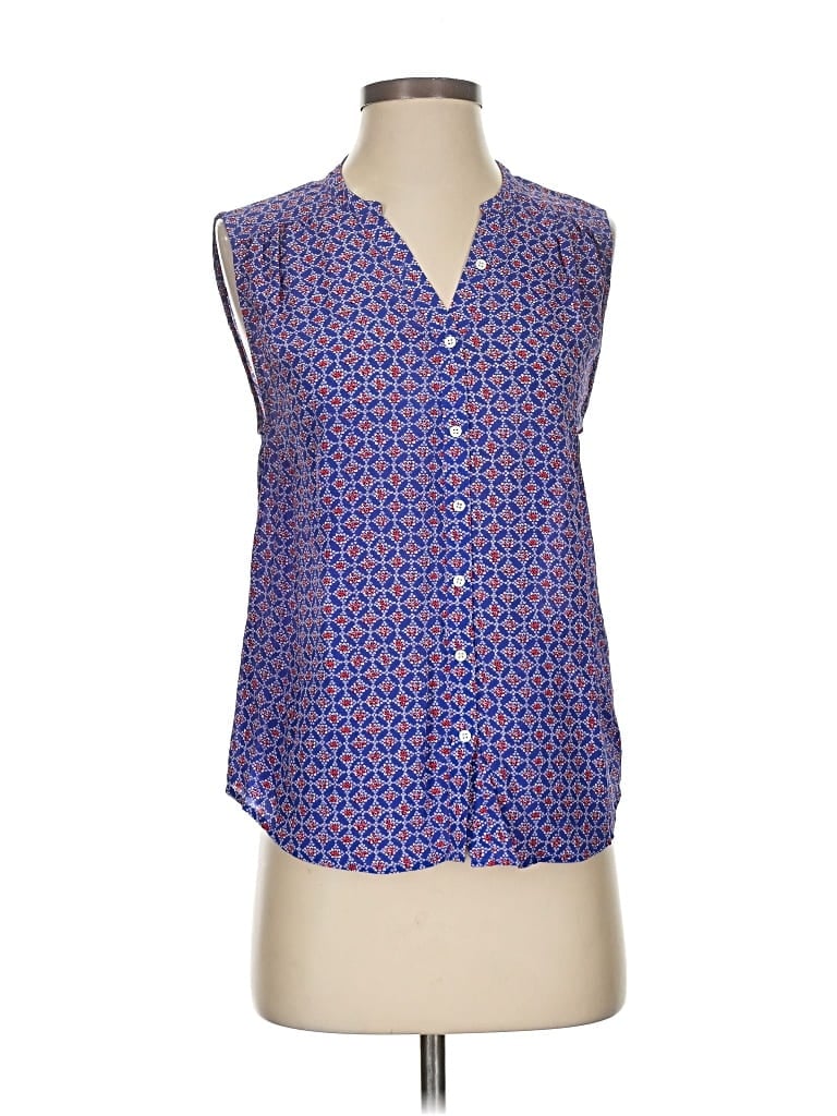 Pre-owned Joie Sleeveless Blouse In Blue