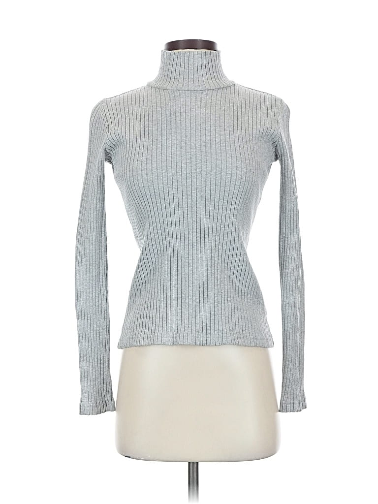 Pre-owned Wvn Turtleneck Sweater In Silver