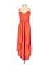 BCBGMAXAZRIA 100% Polyester Orange Casual Dress Size XXS - photo 1