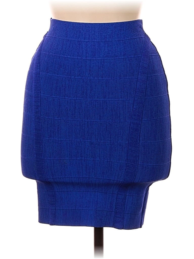 Pre-owned Guess Formal Skirt In Blue
