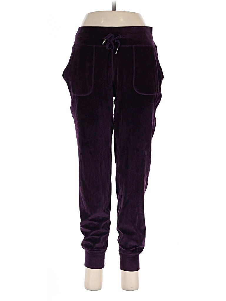 Pre-owned Unbranded Fleece Pants In Purple