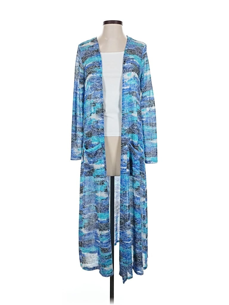 Pre-owned Lularoe Cardigan Sweater In Blue
