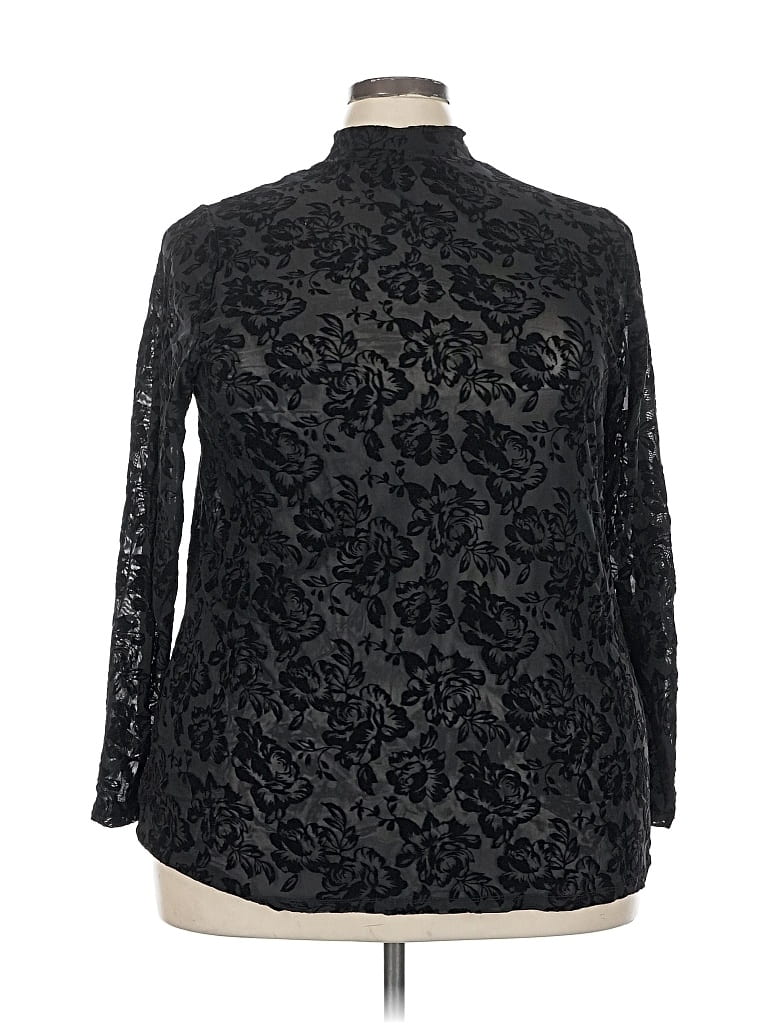 Pre-owned Torrid Long Sleeve Blouse In Black