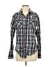 Guess 100% Cotton Plaid Gray Long Sleeve Button-Down Shirt Size S - photo 1