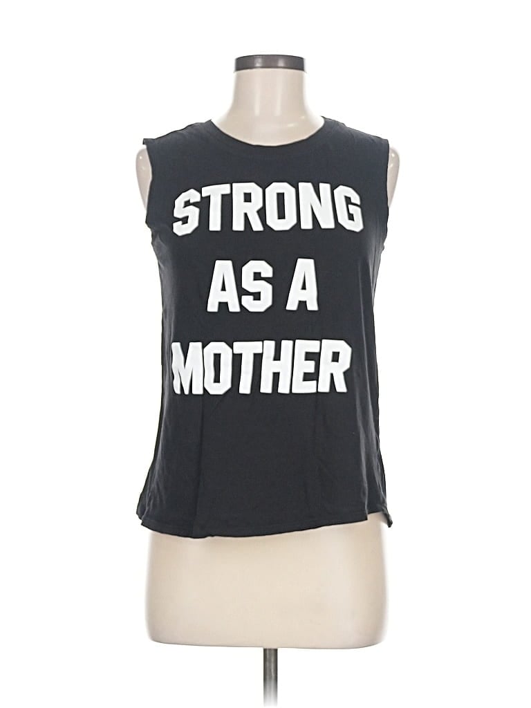 Pre-owned Assorted Brands Sleeveless T-shirt In Black