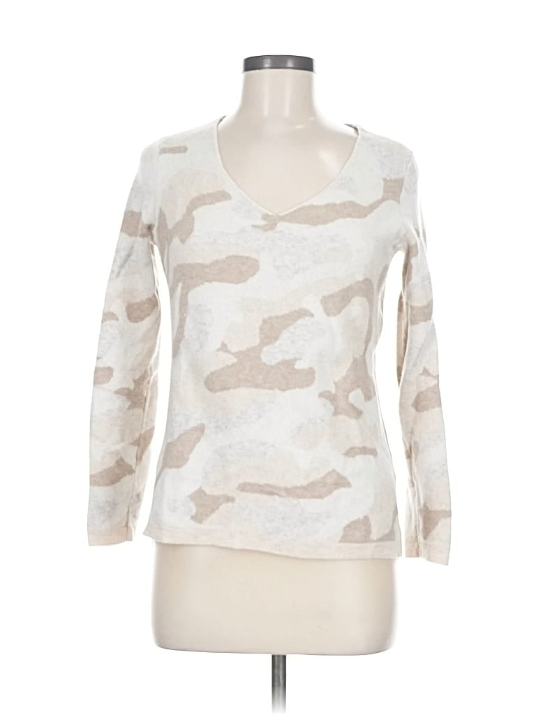 Pre-owned Vineyard Vines Pullover Sweater In White