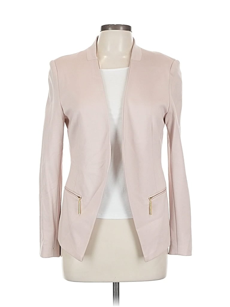 Pre-owned Carmen Marc Valvo Blazer Jacket In White