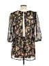 Freebird 100% Polyester Black 3/4 Sleeve Blouse Size L (estimated) - photo 2