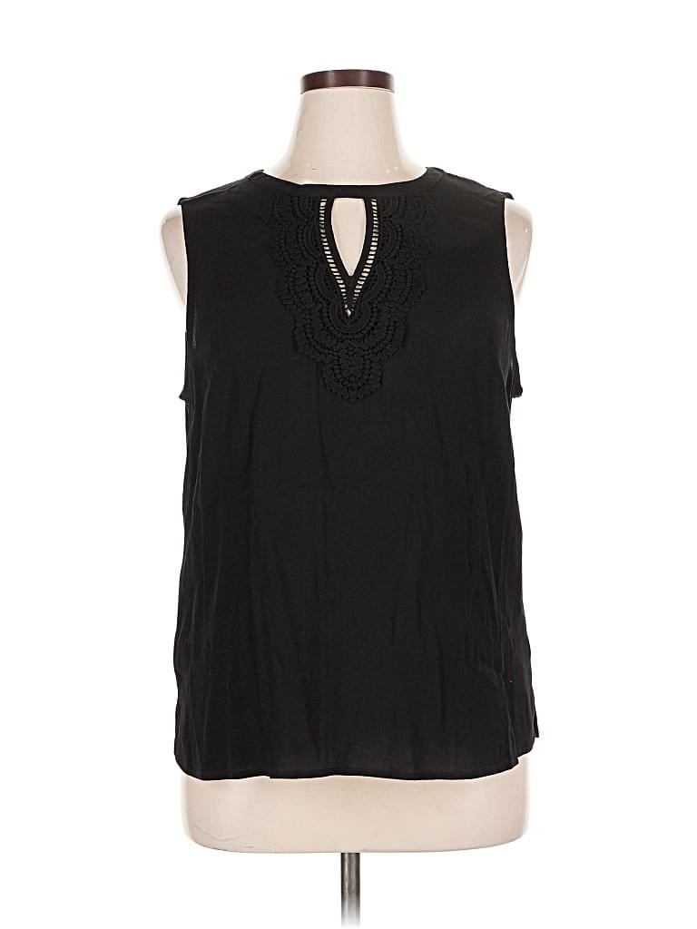 Pre-owned Daniel Rainn Sleeveless Blouse In Black