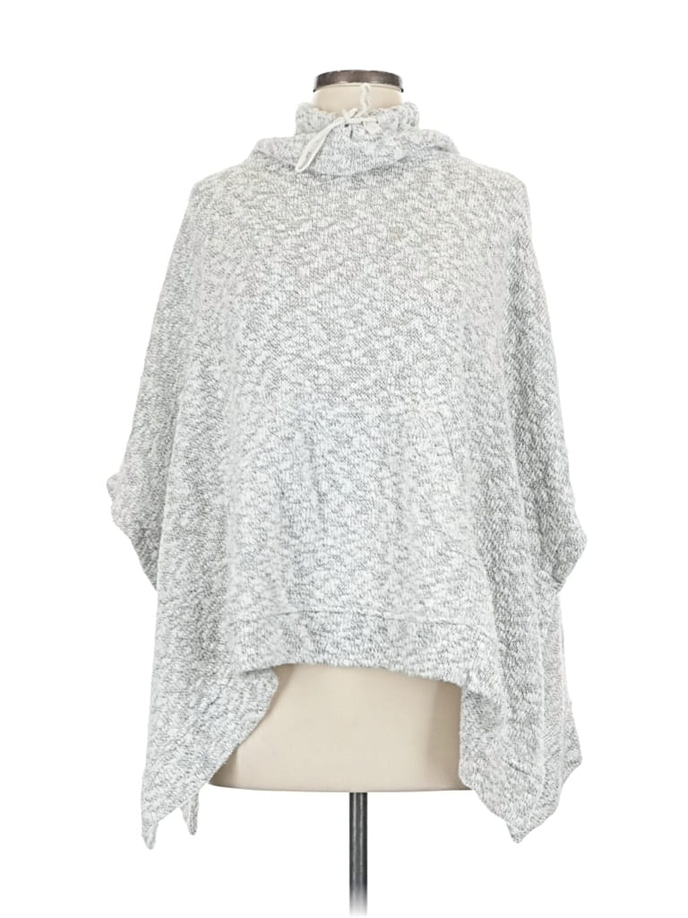 Pre-owned Lou & Grey Poncho In Silver