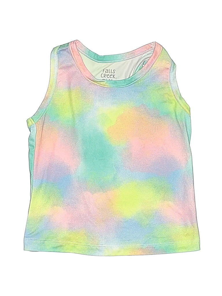 Pre-owned Falls Creek Babies' Tank Top Pink Halter Neckline Tops