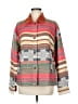 Brixton 100% Polyester Stripes Brown Jacket Size M - photo 1