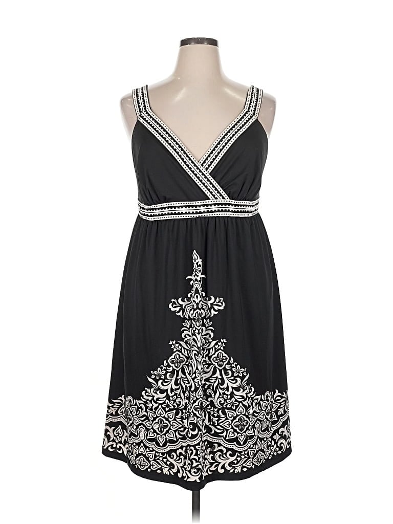 Pre-owned Inc International Concepts Cocktail Dress In Black