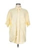 Lands' End Yellow Short Sleeve Button-Down Shirt Size M - photo 1