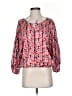 Laundry by Shelli Segal 100% Polyester Red 3/4 Sleeve Blouse Size 4 - photo 1