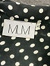 MLM 100% Rayon Polka Dots Black 3/4 Sleeve Blouse Size M - photo 3