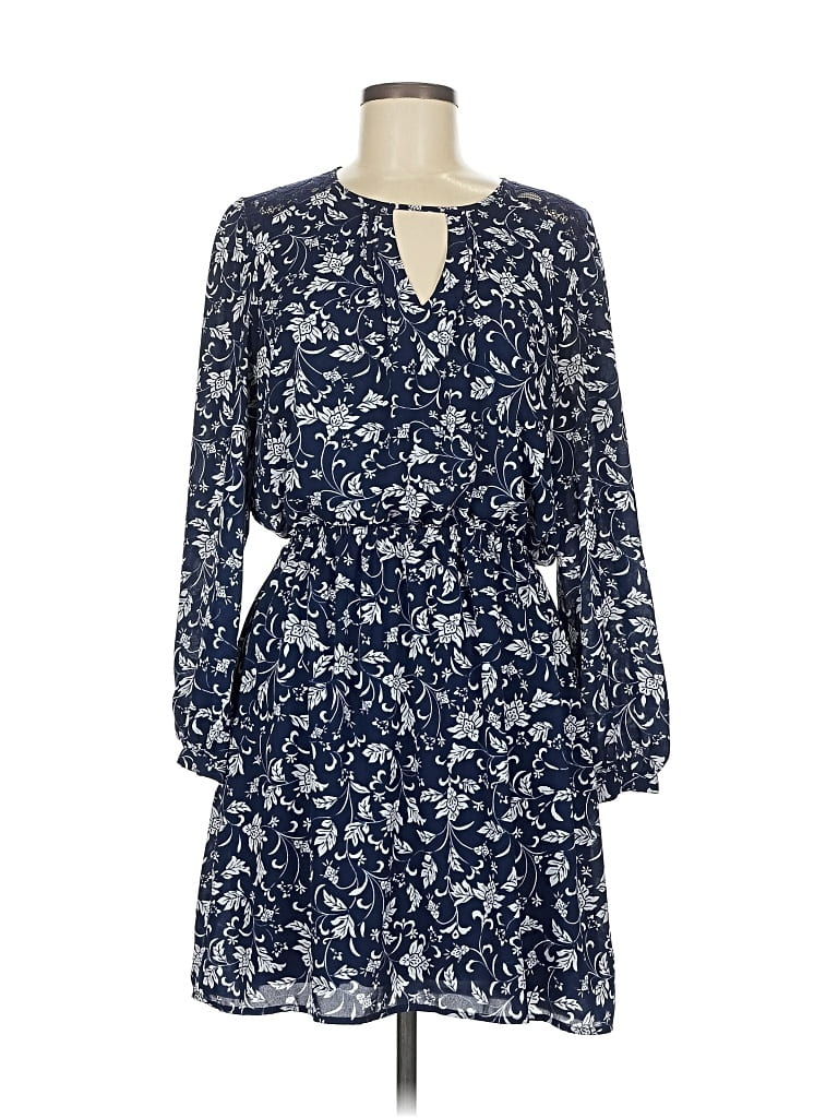 Pre-owned Express Casual Dress In Blue
