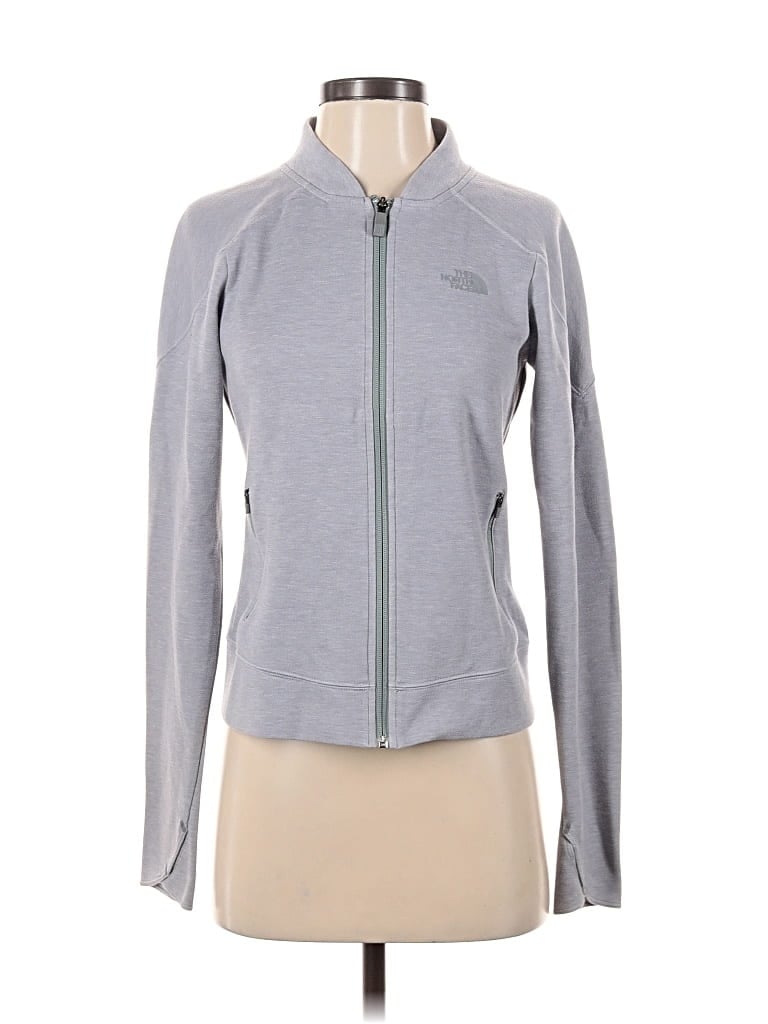 Pre-owned The North Face Track Jacket In Gray