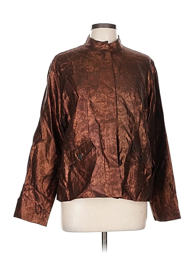 Pre-owned Chico's Jacket In Brown