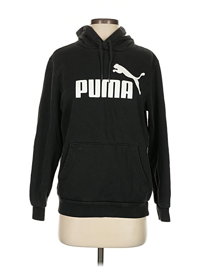 Pre-owned Puma Pullover Hoodie In Black