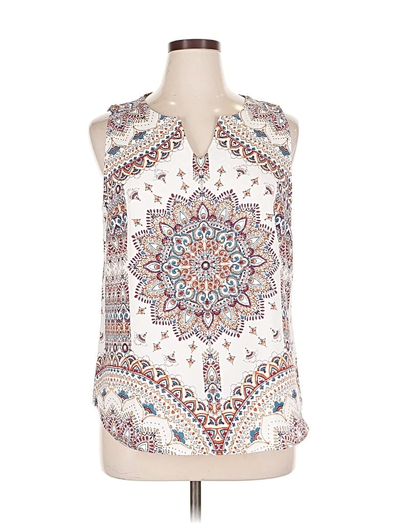 Verse Sleeveless Blouse In Multi