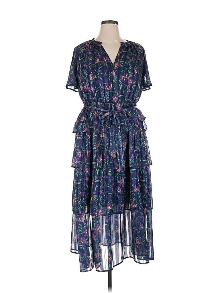 Pre-owned Adelyn Rae Casual Dress In Blue