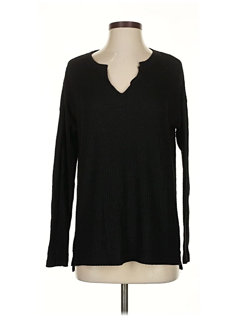 Pre-owned Sanctuary Long Sleeve T-shirt In Black